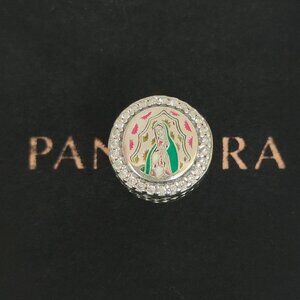 Pandora Virgin of GUADALUPE Charm Mexican Doll Bead Charm S925 Silver with box